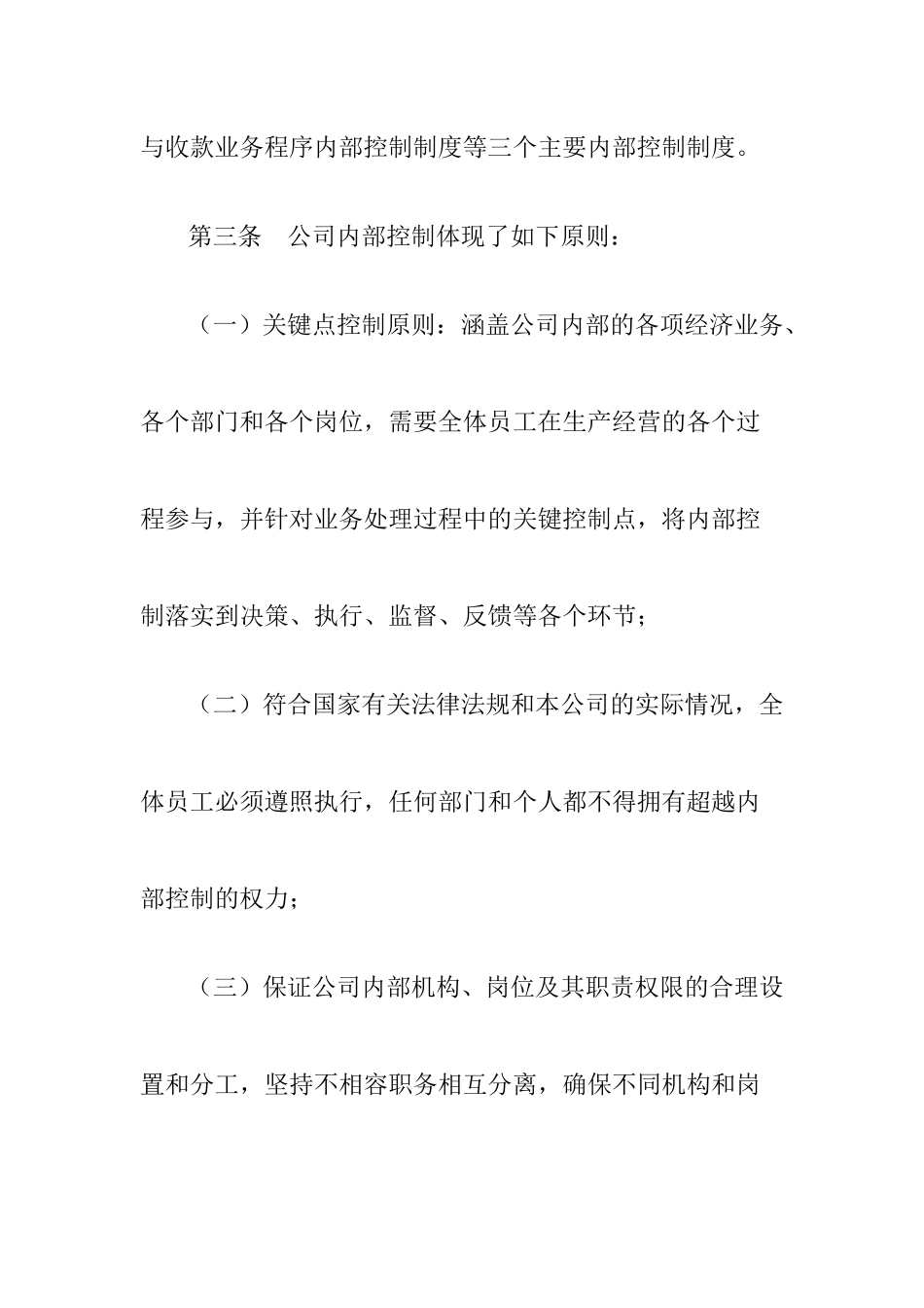 齐齐哈尔某公司内部控制循环( 23页)_第2页