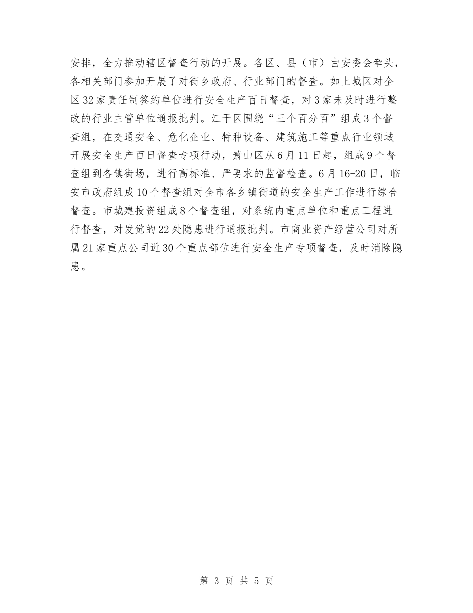 2024年市安全生产百日督查专项行动总结与2024年市容局年终工作总结范文汇编_第3页