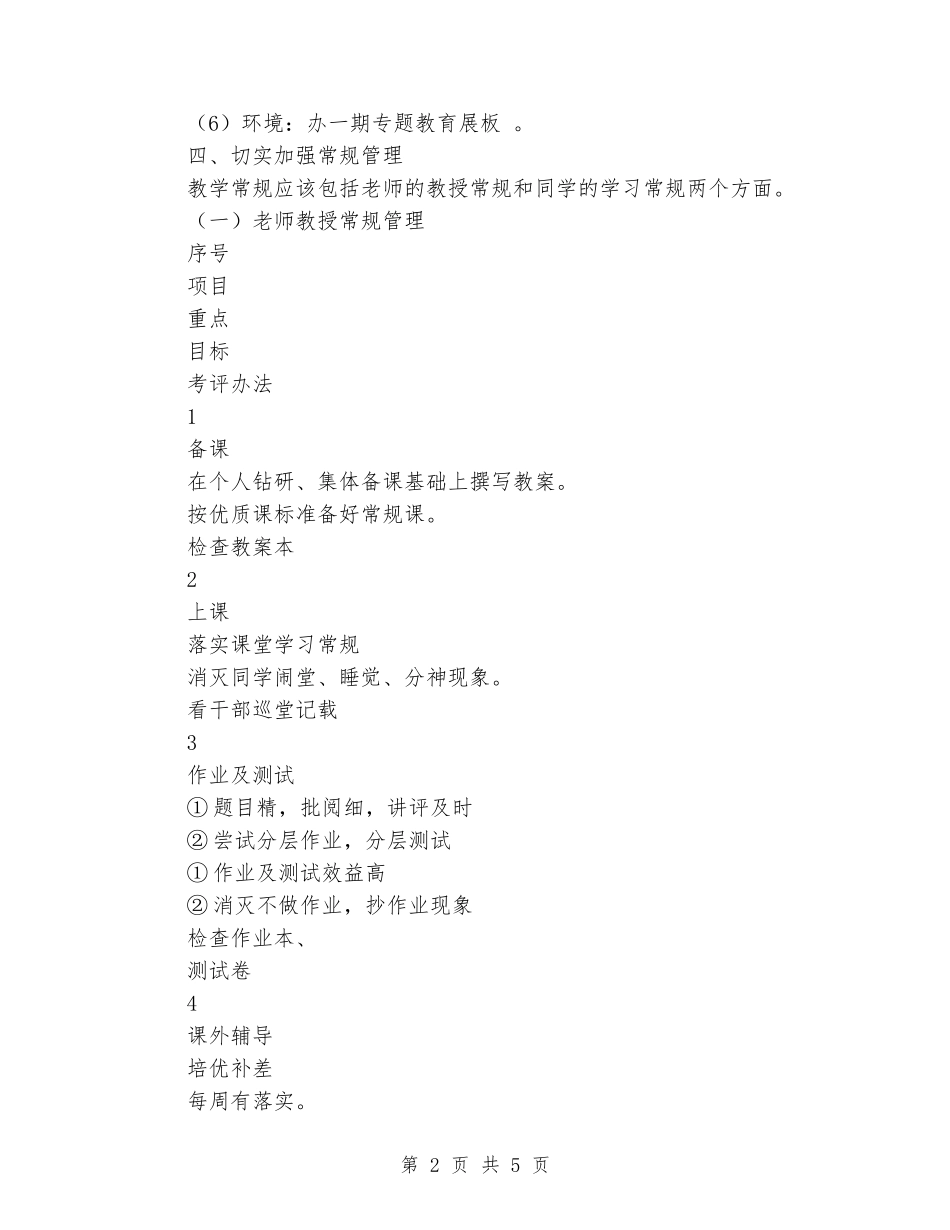 2024—2024学年度下学期教务处工作计划范文_第2页