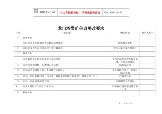 龙门塔煤矿会诊整改要求doc11