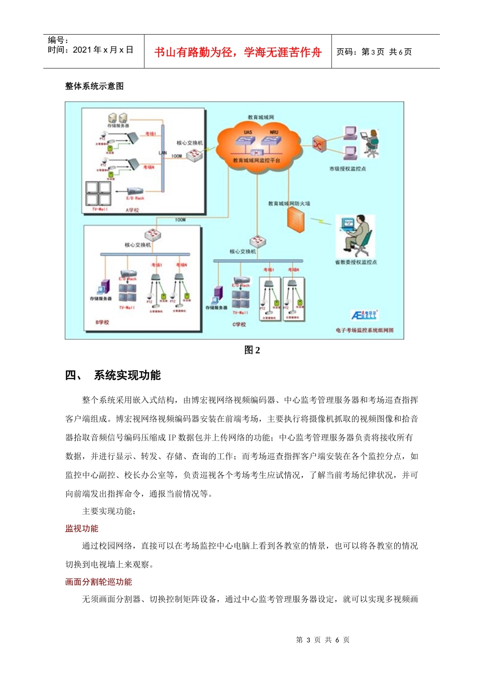 电子考场监控系统应用方案_第3页