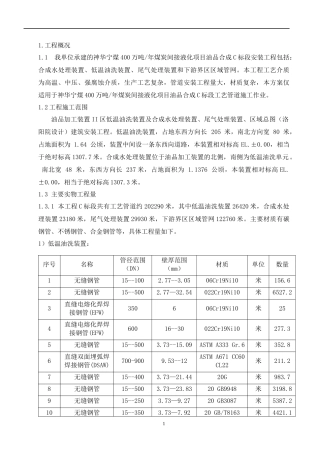 神华宁煤400万吨年煤炭间接液化项目油品合成C标段管道
