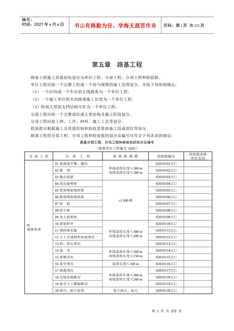 路基工程质量验收规范_第1页