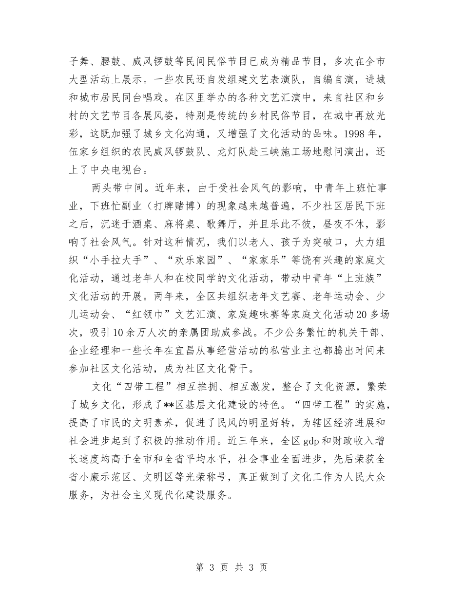 实施四带工程发展城乡文化经验_第3页