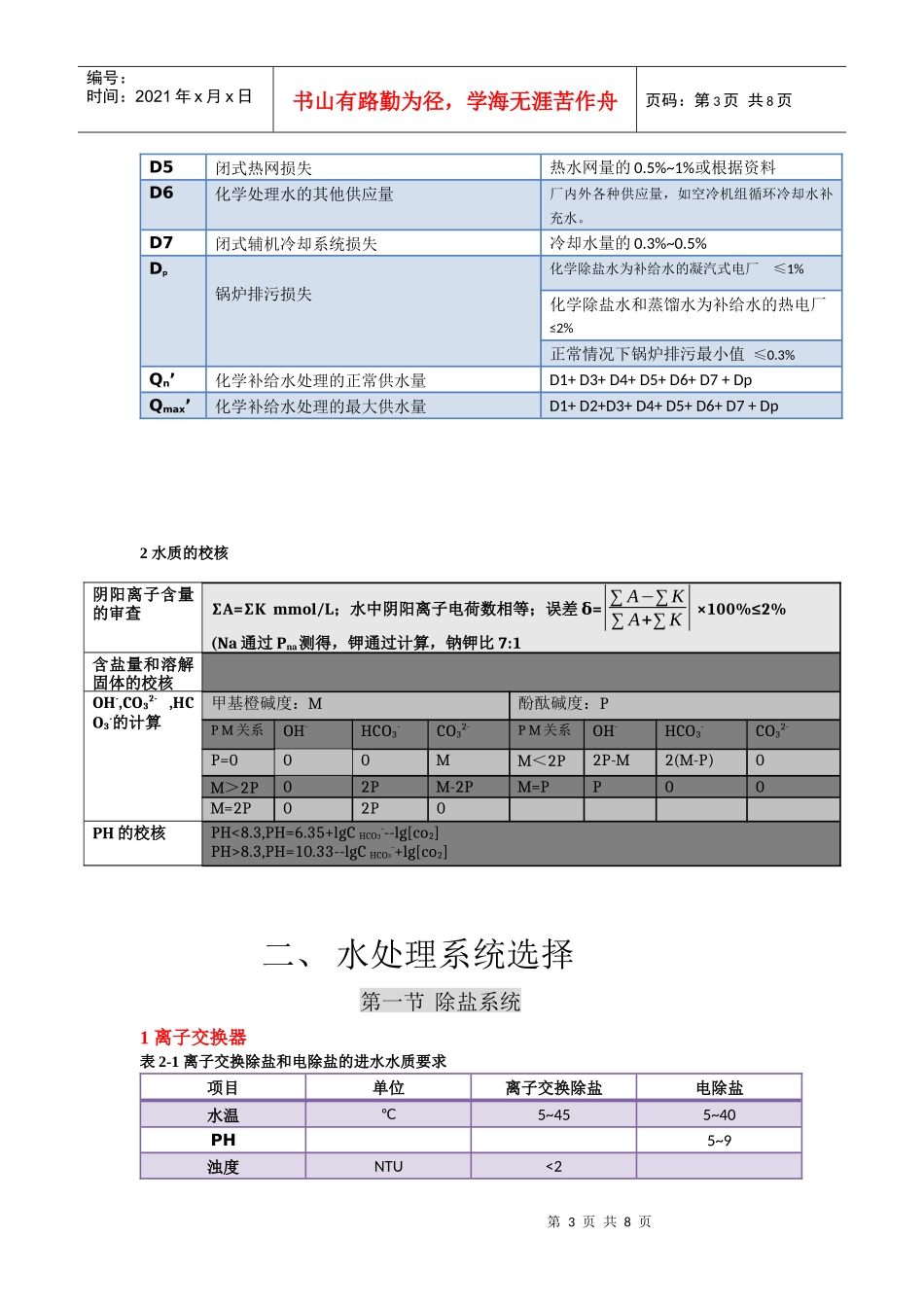 锅炉补给水设计相关资料_第3页