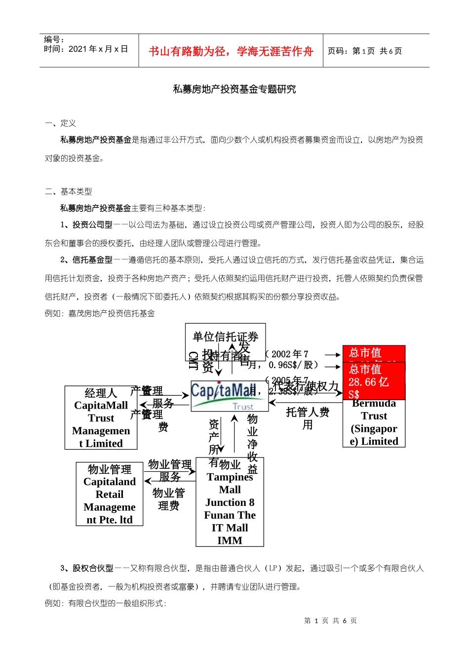 私募房地产投资基金专题研究_第1页