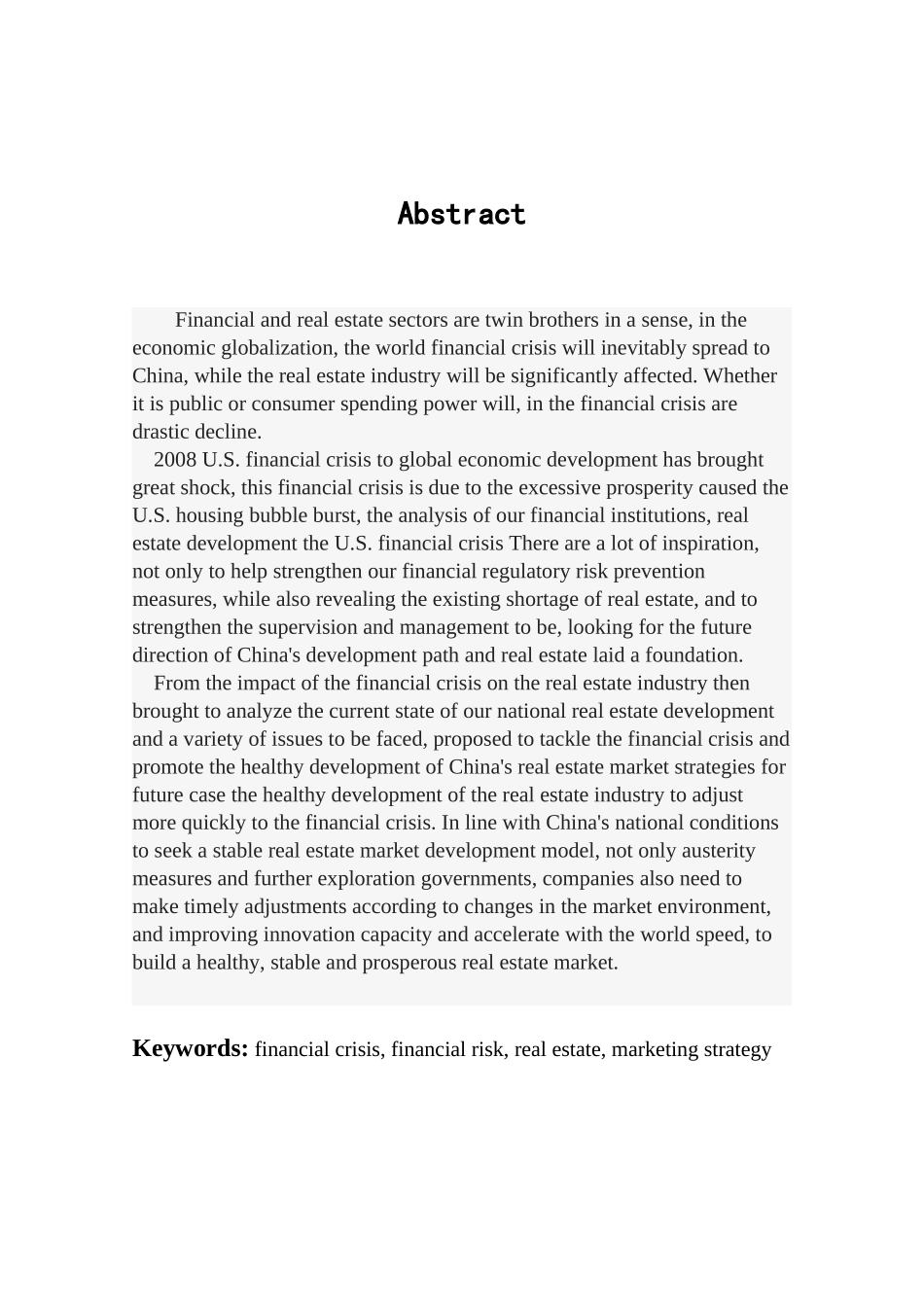 金融危机下的房地产发展的对策分析_第3页