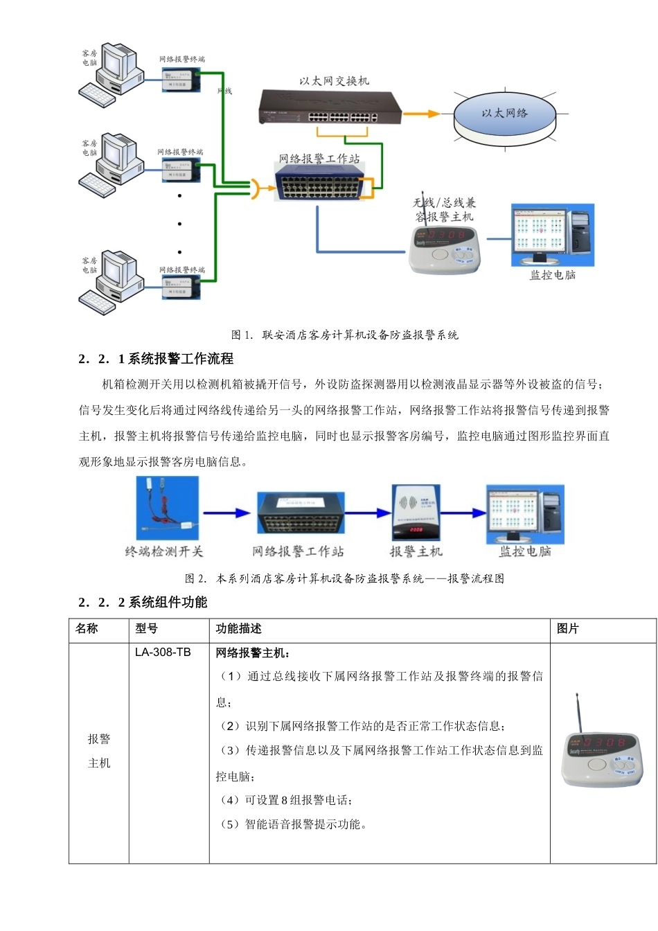 联安网络防盗报警器-酒店电脑、电视和其它贵重物品防盗报警最佳方式_第2页