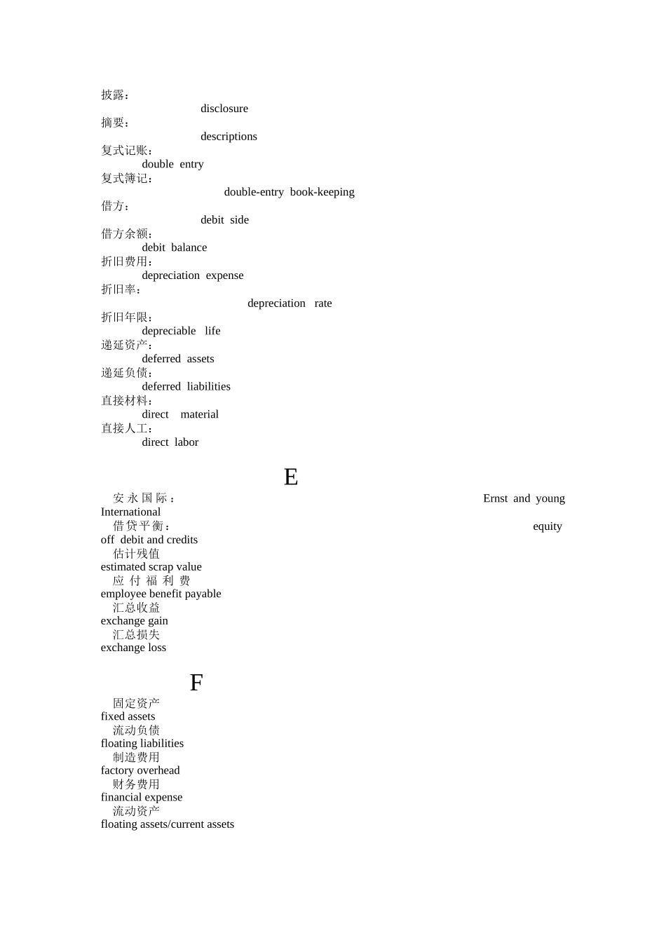 会计用语英语词汇_第3页