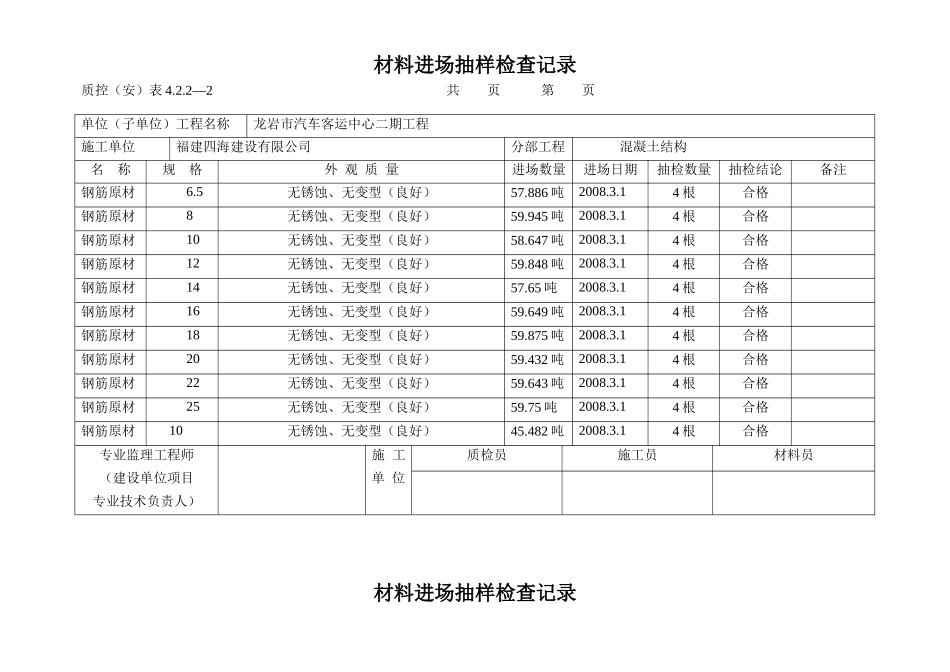 进场抽样检查记录_第1页