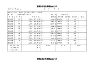 进场抽样检查记录