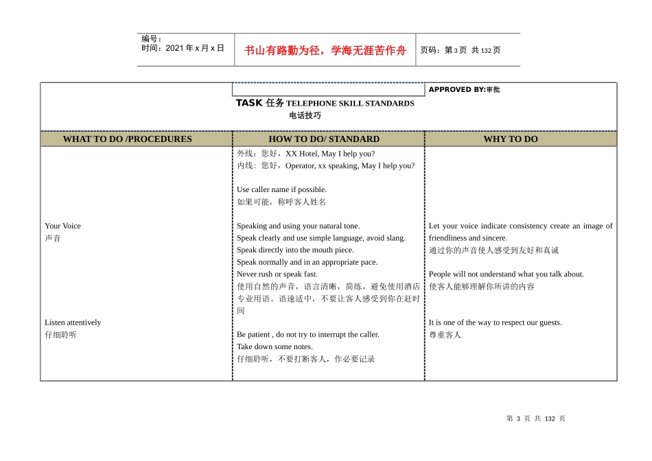 酒店前厅总机处理程序_第3页