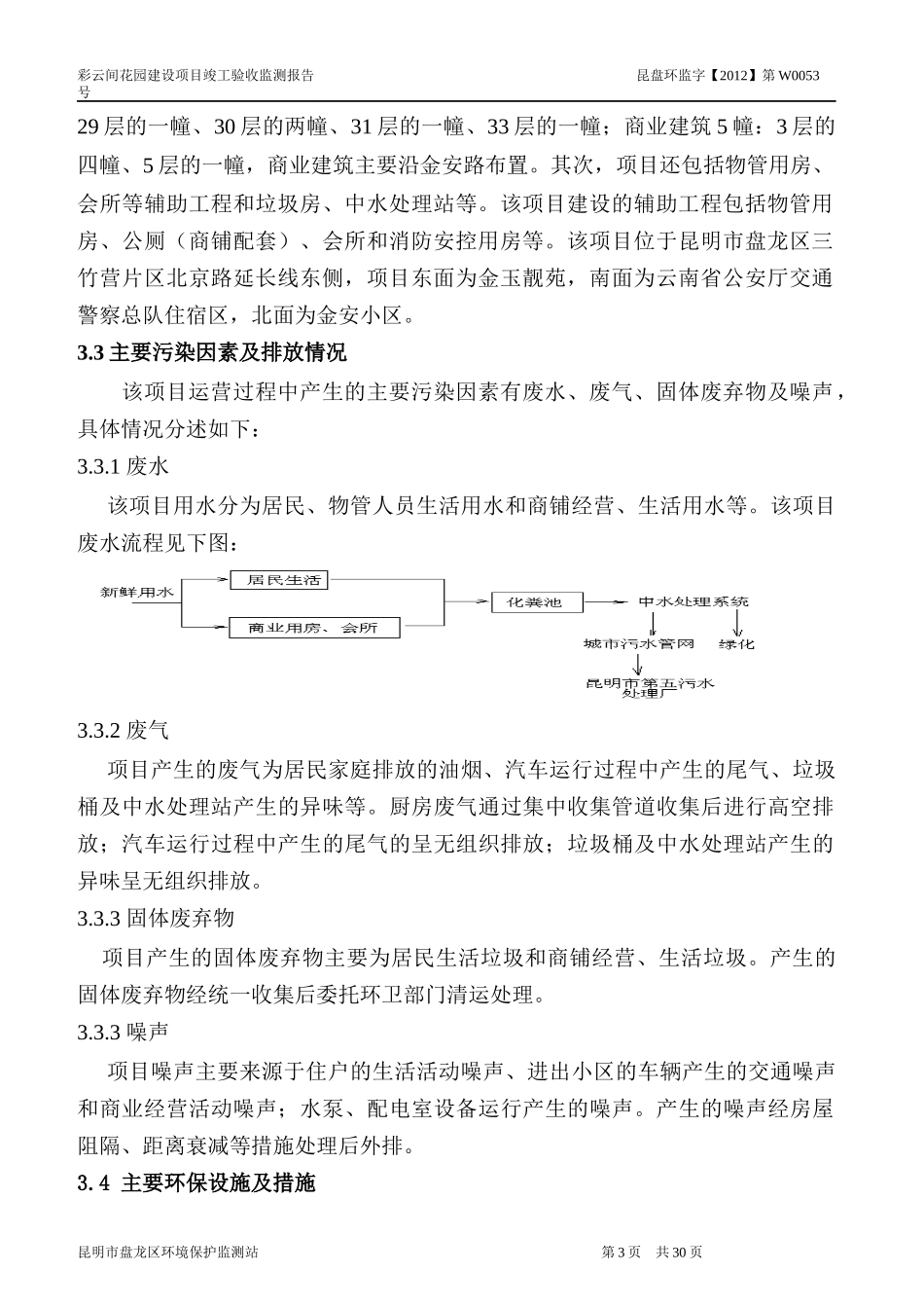 项目竣工环保验收房地产验收报告_第3页