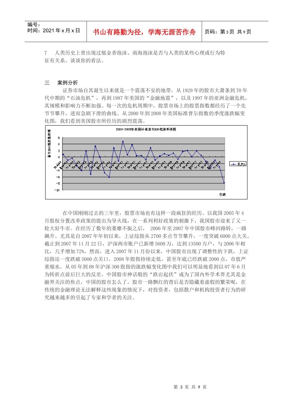 行为金融考试试题_第3页