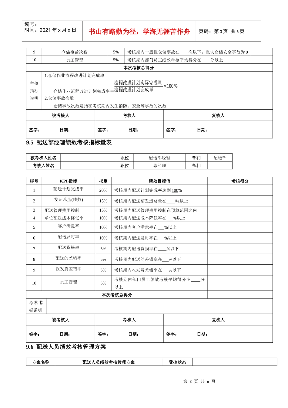 运输配送人员绩效考核_第3页