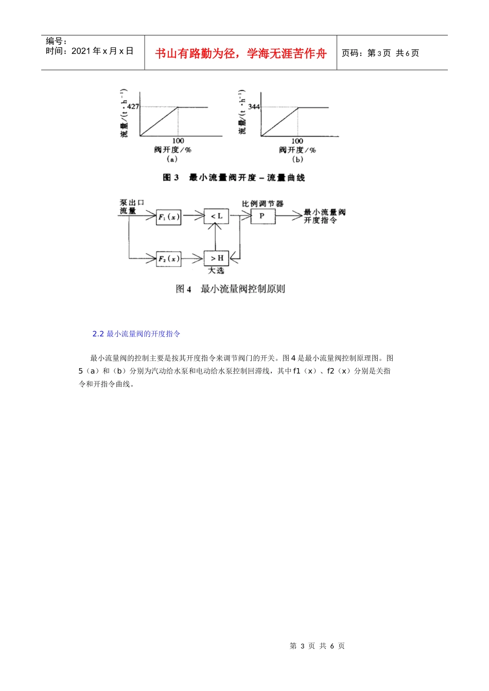 锅炉给水最小流量调节阀抖动的控制doc-锅炉给水最小流量_第3页