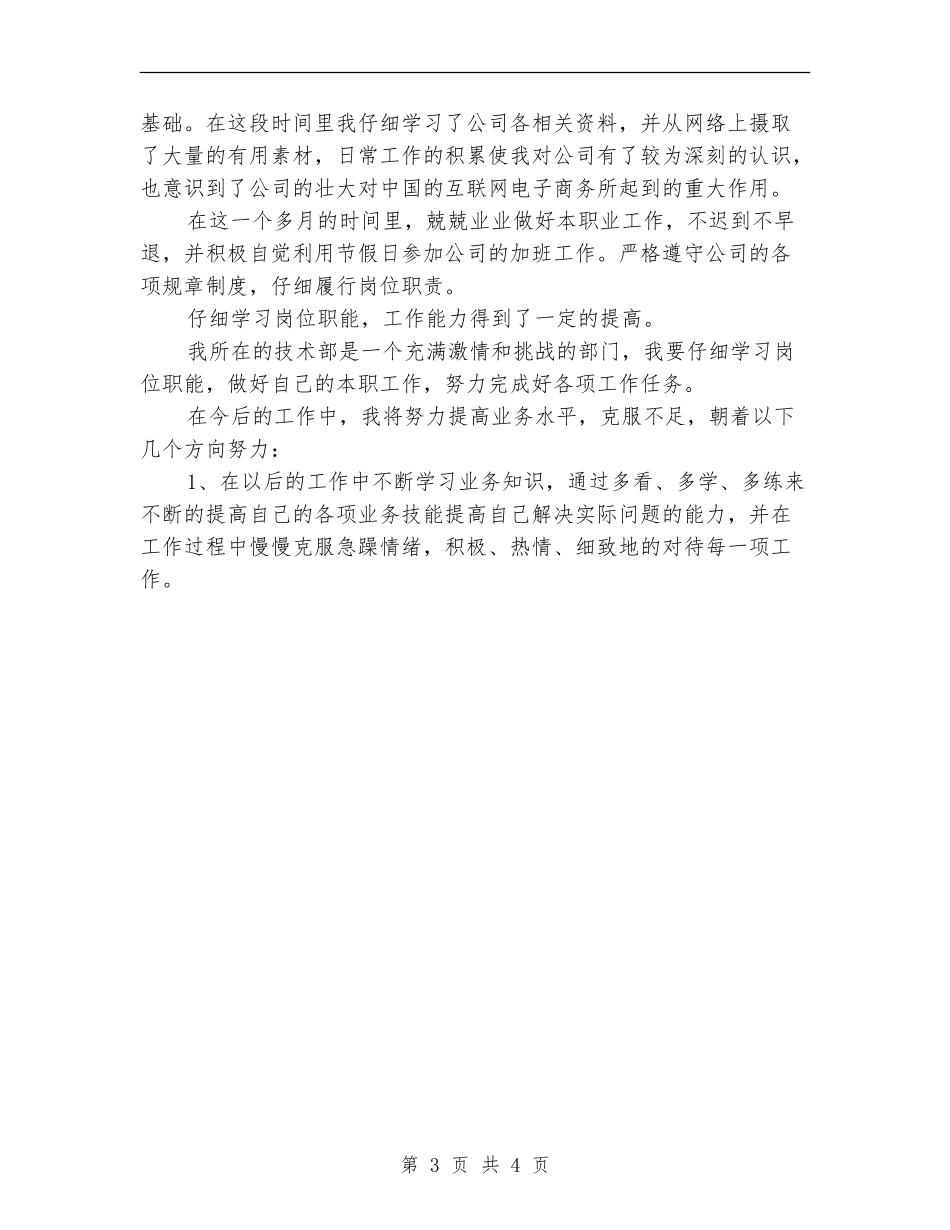 新员工试用期工作总结范本_第3页