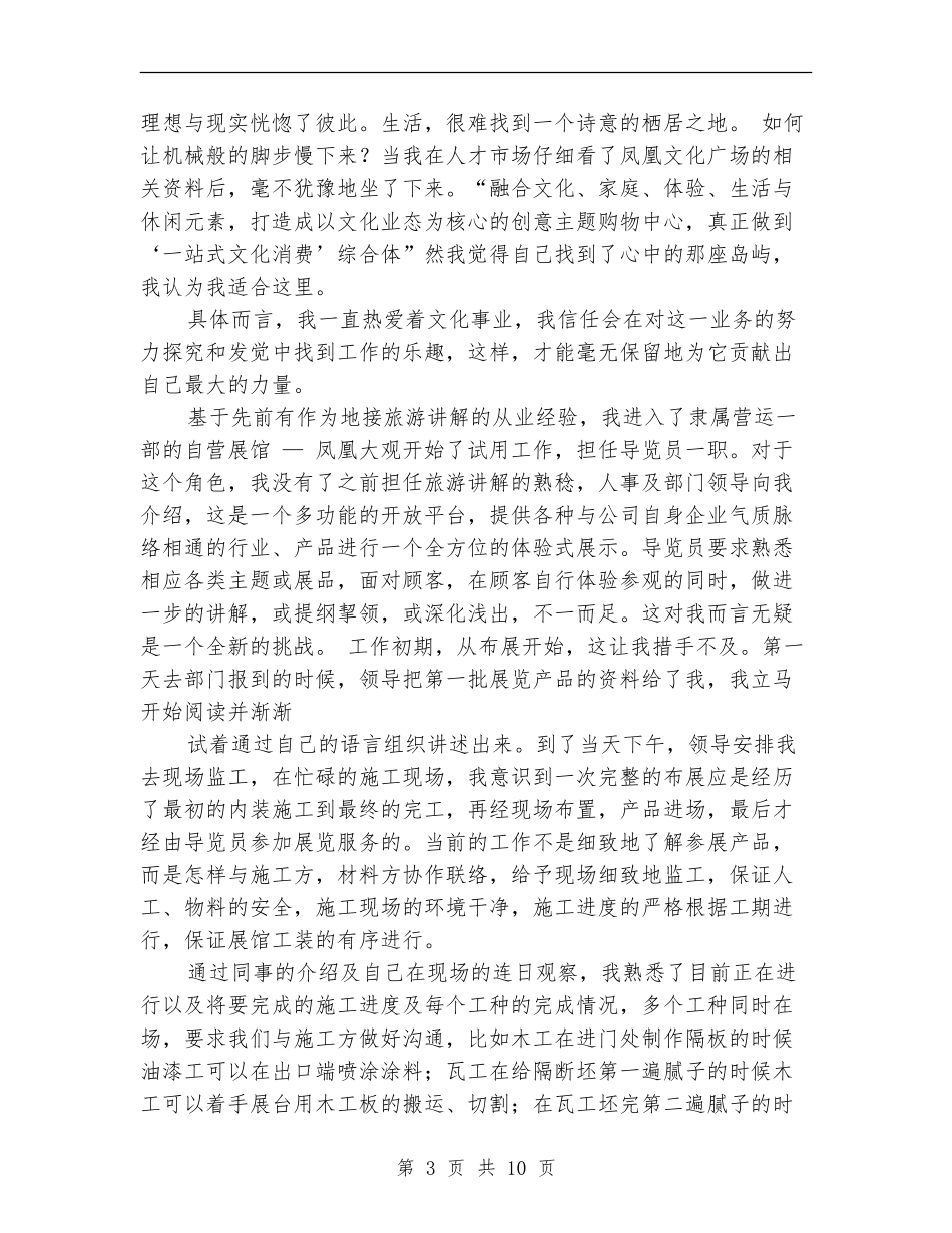 试用期工作总结doc_第3页