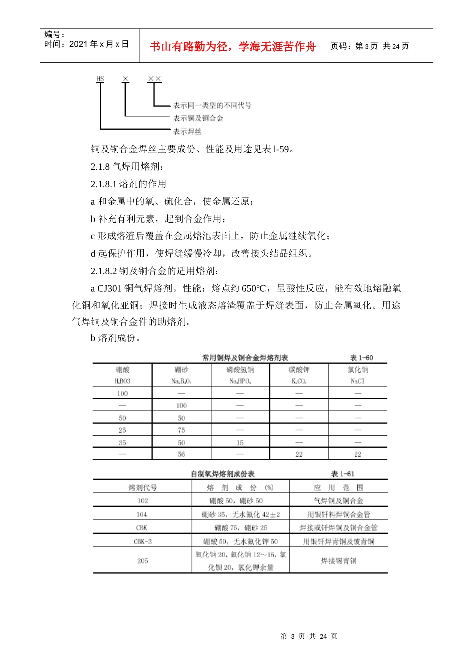 紫铜、黄铜管道安装施工工艺标准-1—18紫铜、黄铜管道_第3页
