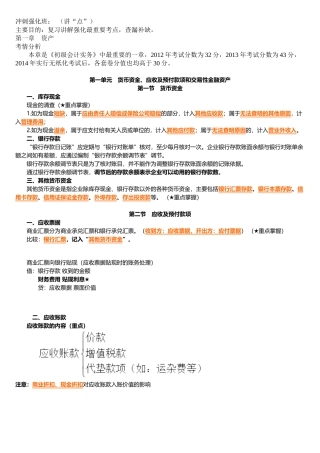 会计实务第一章资产