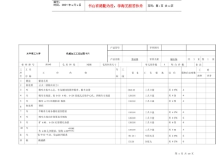 输出轴机械零件加工工序卡概述