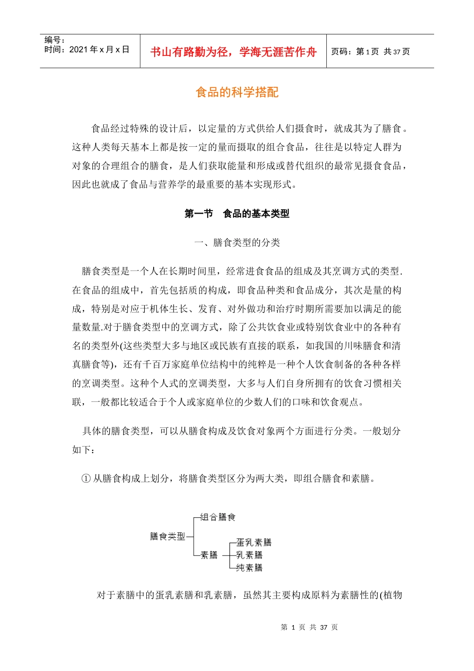 食品的科学搭配与食用_第1页