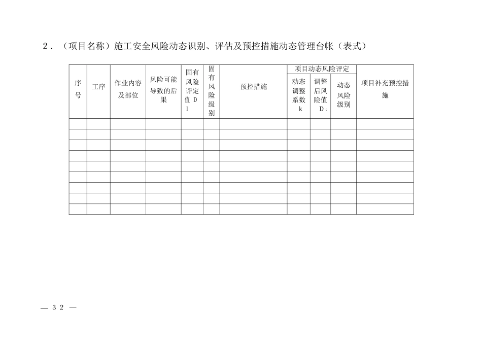 输变电工程施工安全风险表格_第2页