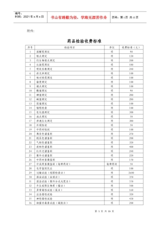 药品检验收费标准doc-浙江省物价局网站首页