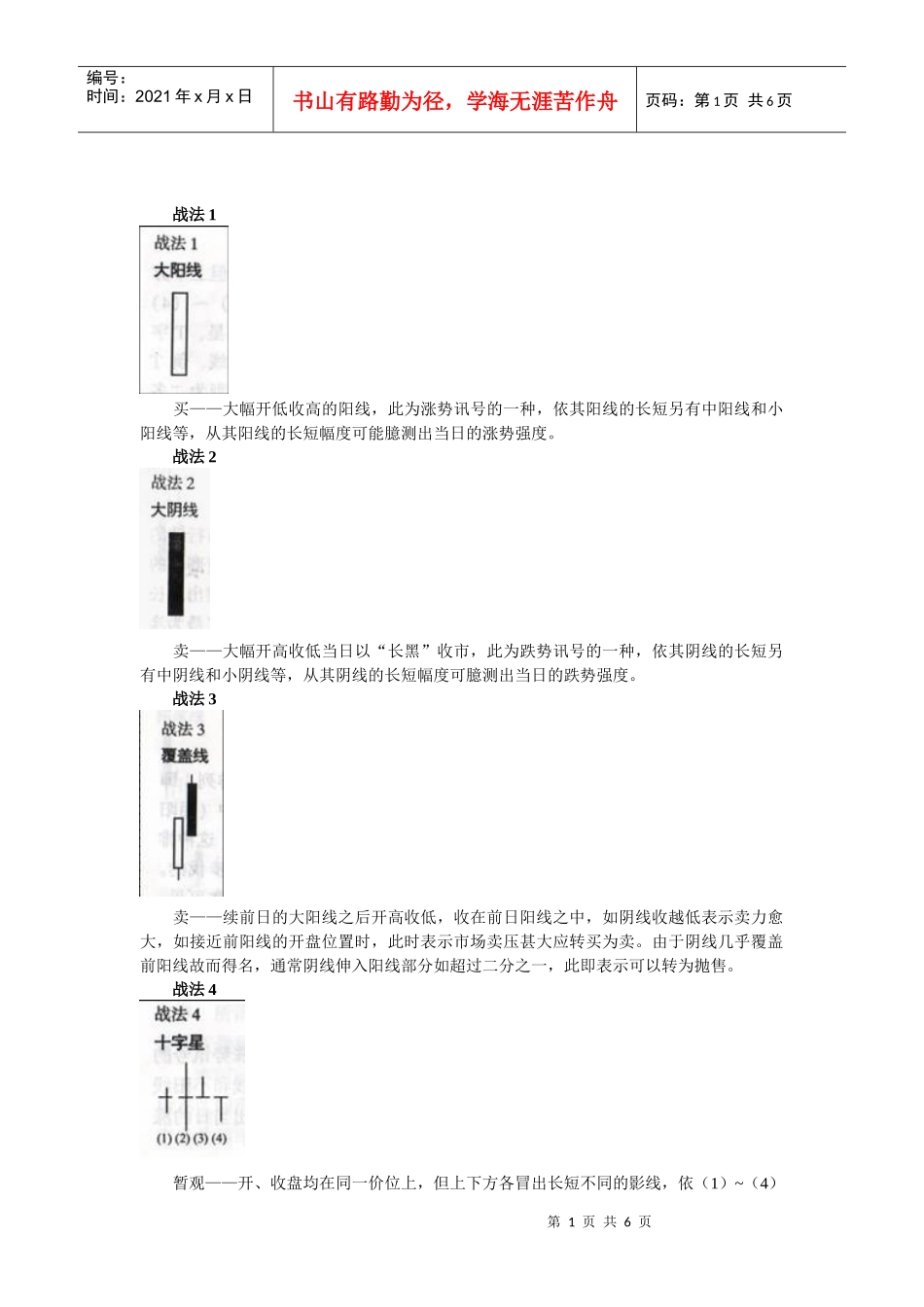 酒田战法——78则图解【1】_第1页