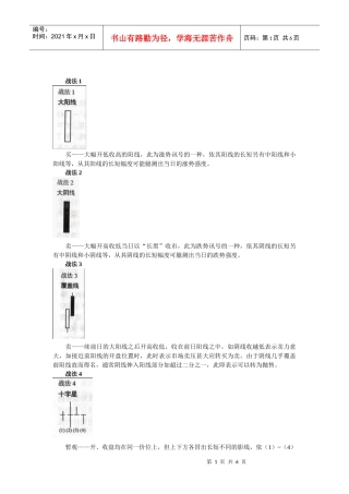 酒田战法——78则图解【1】