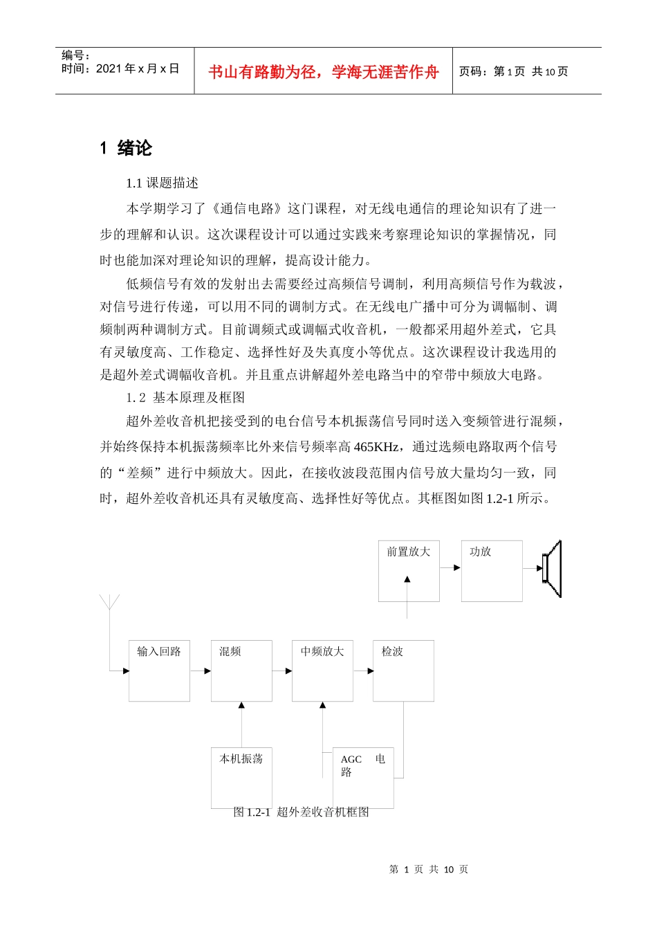 通信电路课程设计_第3页