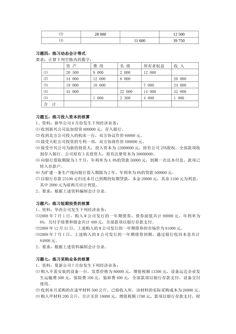 会计学习题09级_第2页