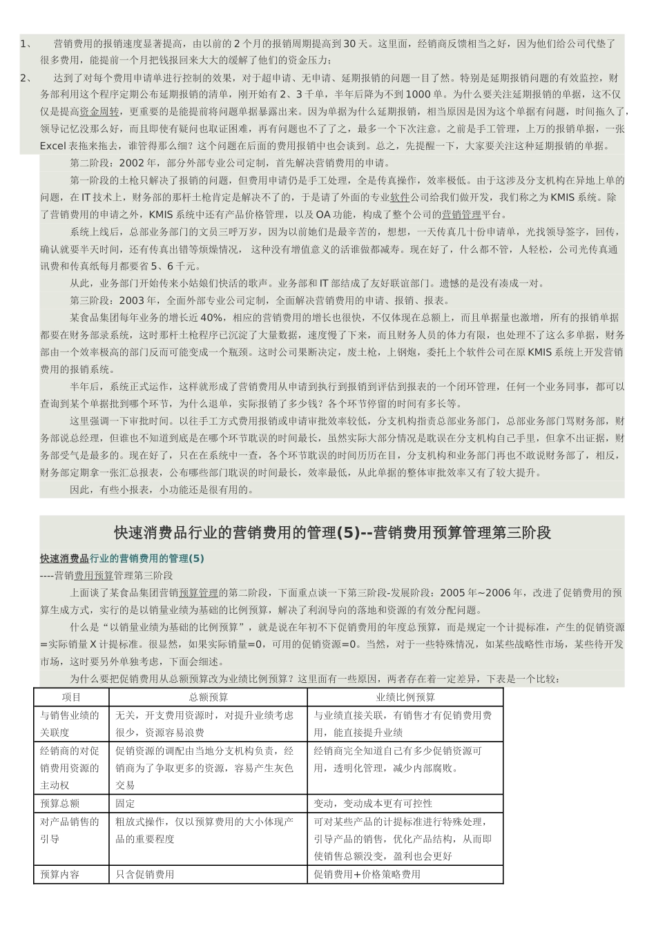 快速消费品行业的营销费用的管理_第3页