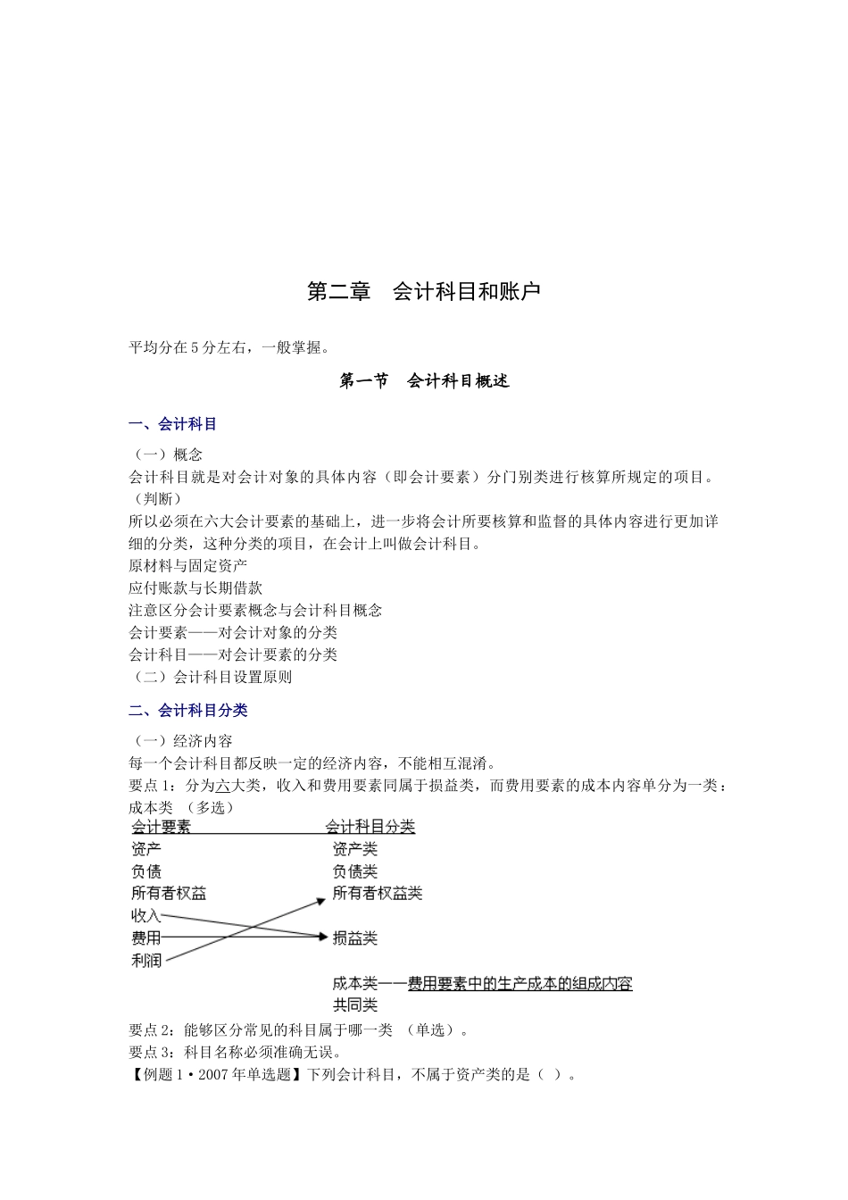 会计科目和账户综述_第1页