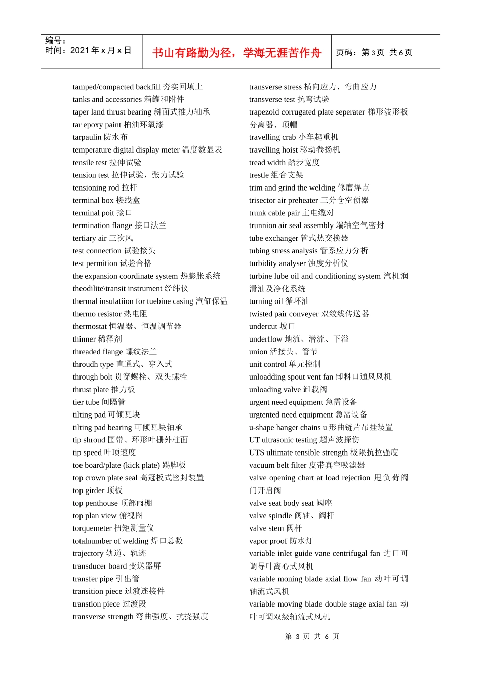 电力中英文词汇对照_第3页