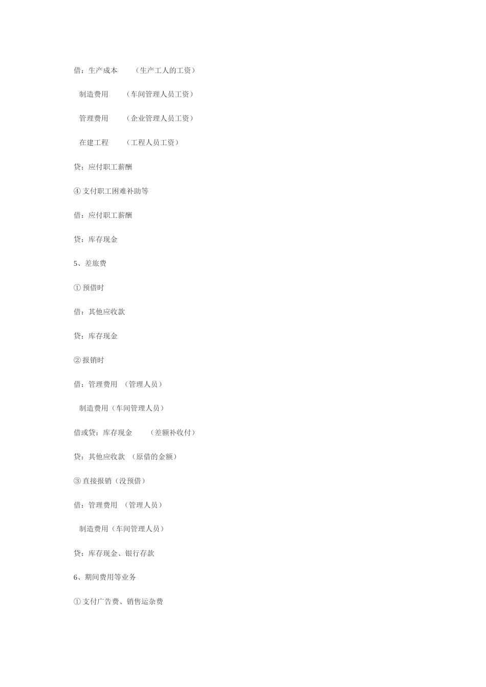 基础会计分录大全_第3页