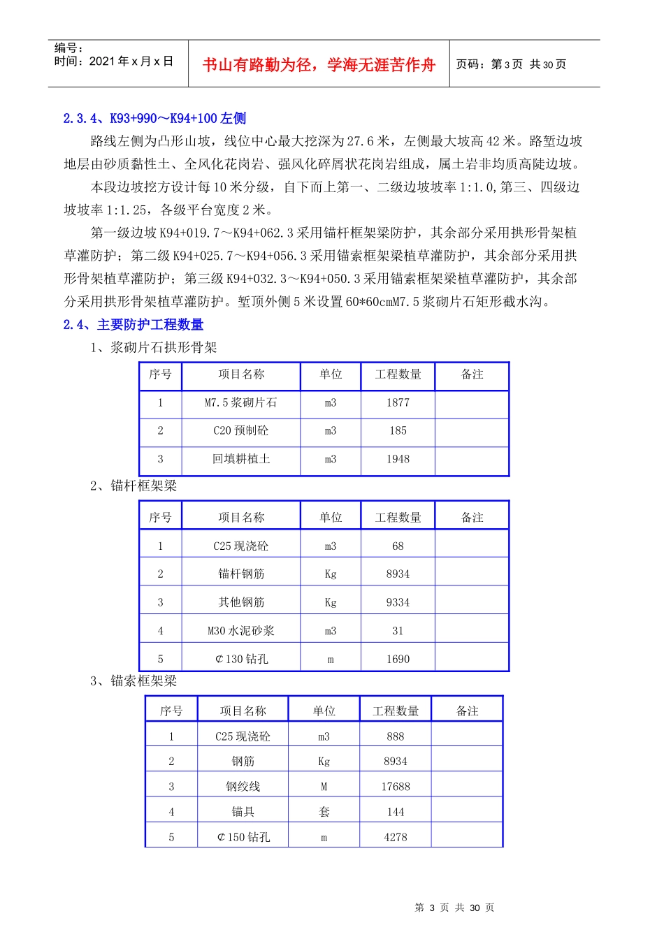 边坡施工安全专项施工方案（DOC31页）_第3页
