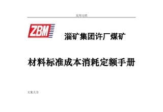 许厂煤矿材料(定额装订版)(DOC157页)