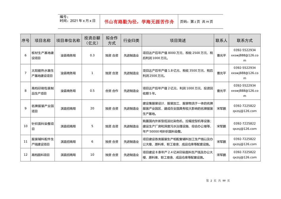 鹤壁市对外经济合作项目_第2页