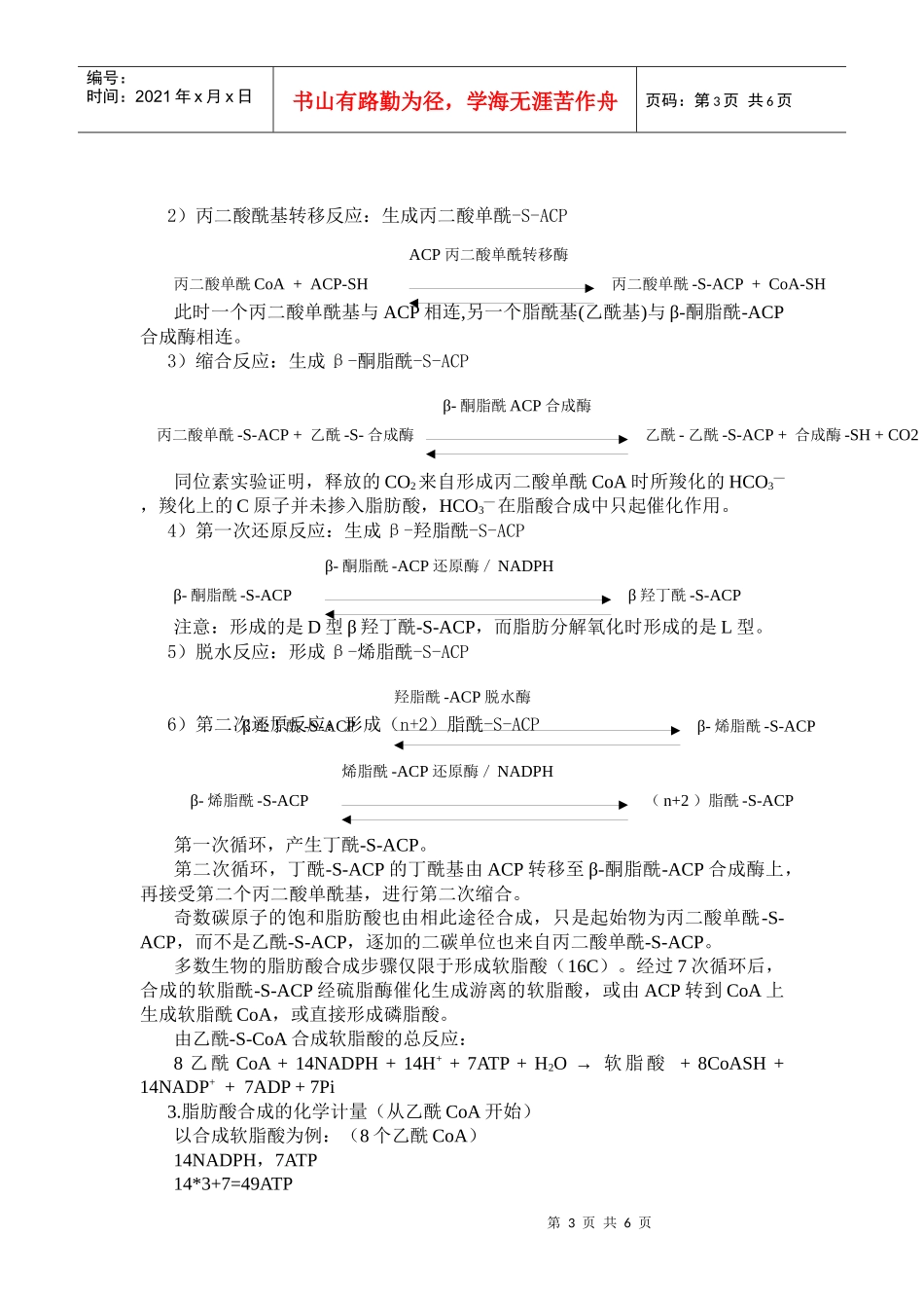 第29章脂类的生物合成doc-欢迎光临生物工程系！_第3页
