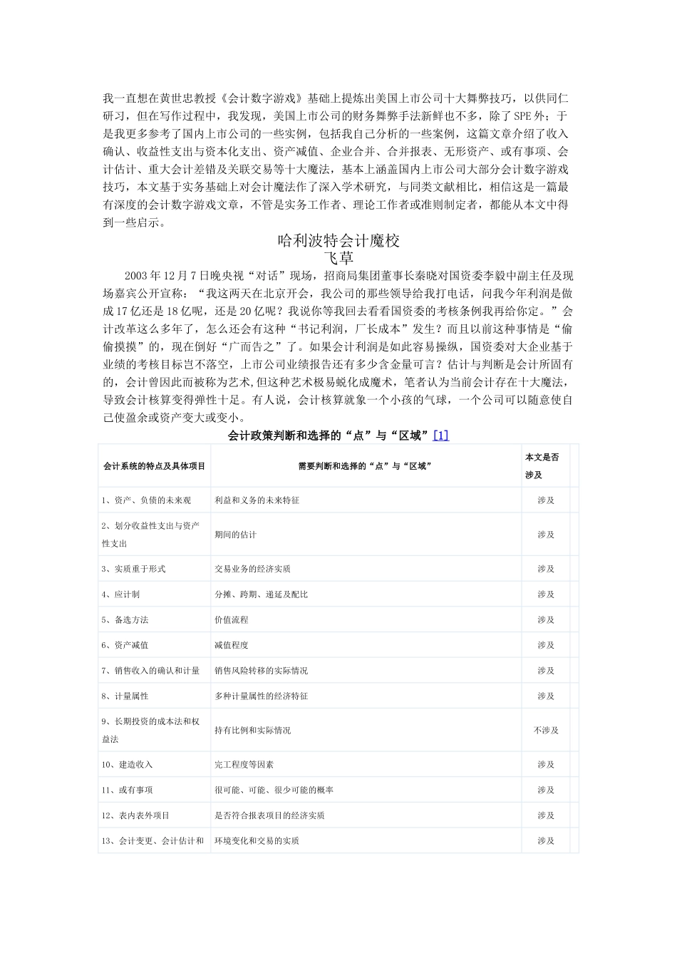 会计十大魔方——夏草财务造假分析总结_第1页