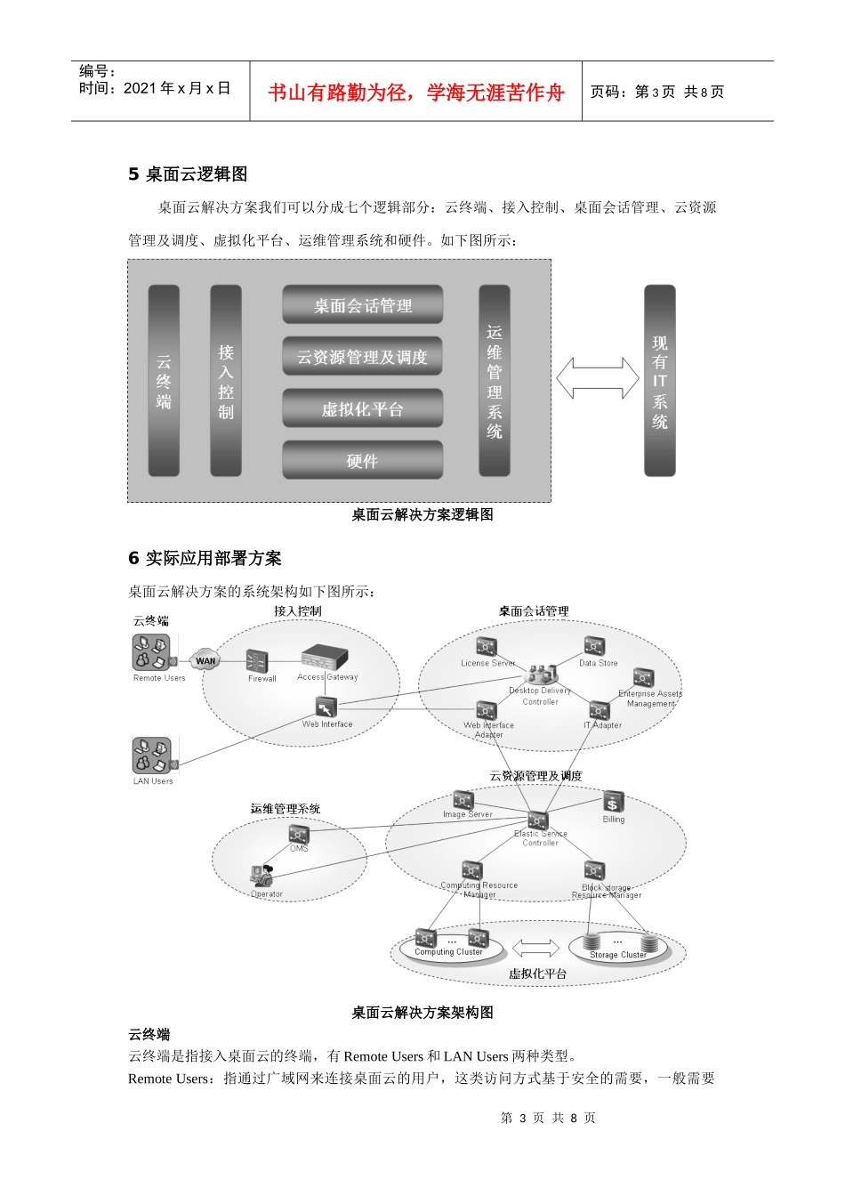 通信运营商桌面云运用探讨_第3页