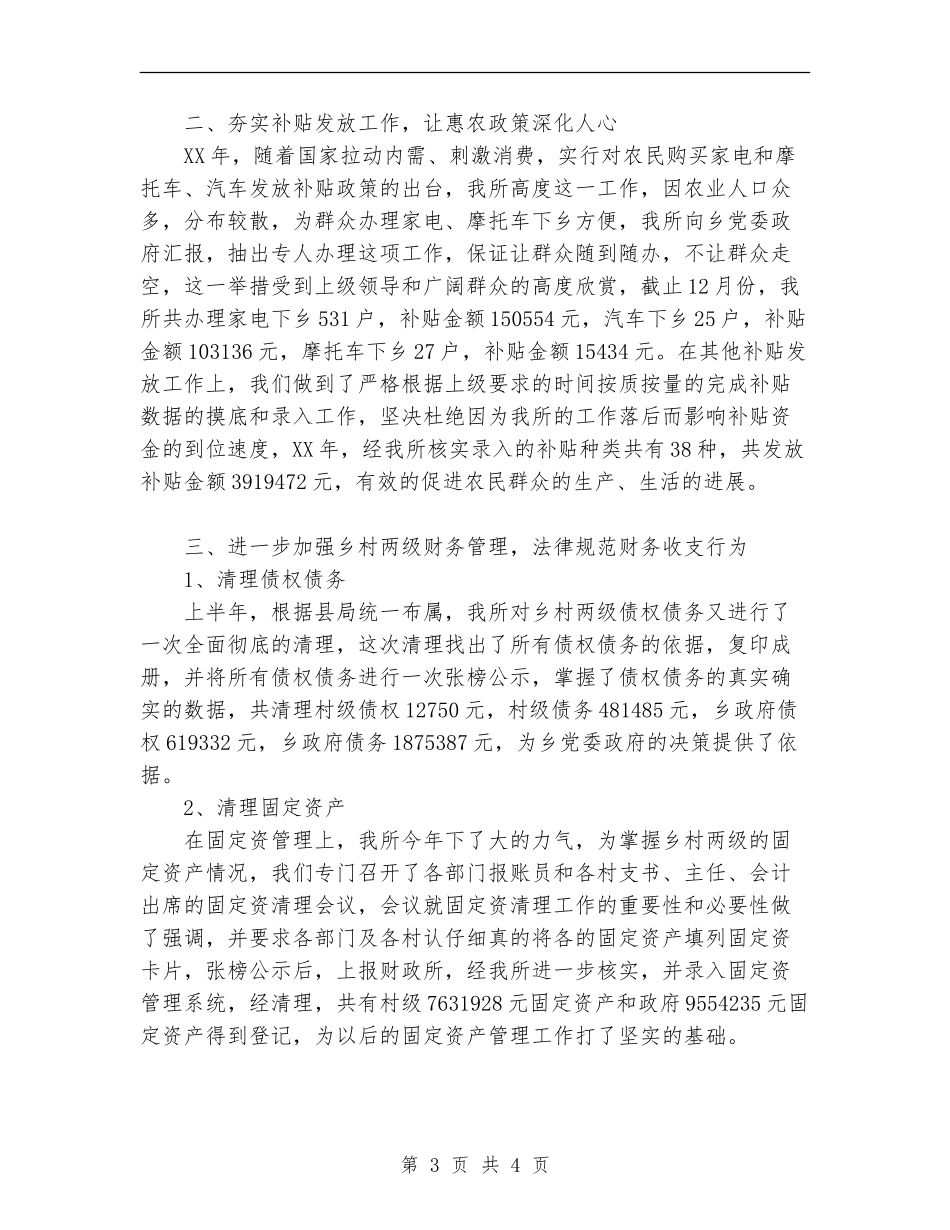 2024年乡财政所财物个人总结范文_第3页