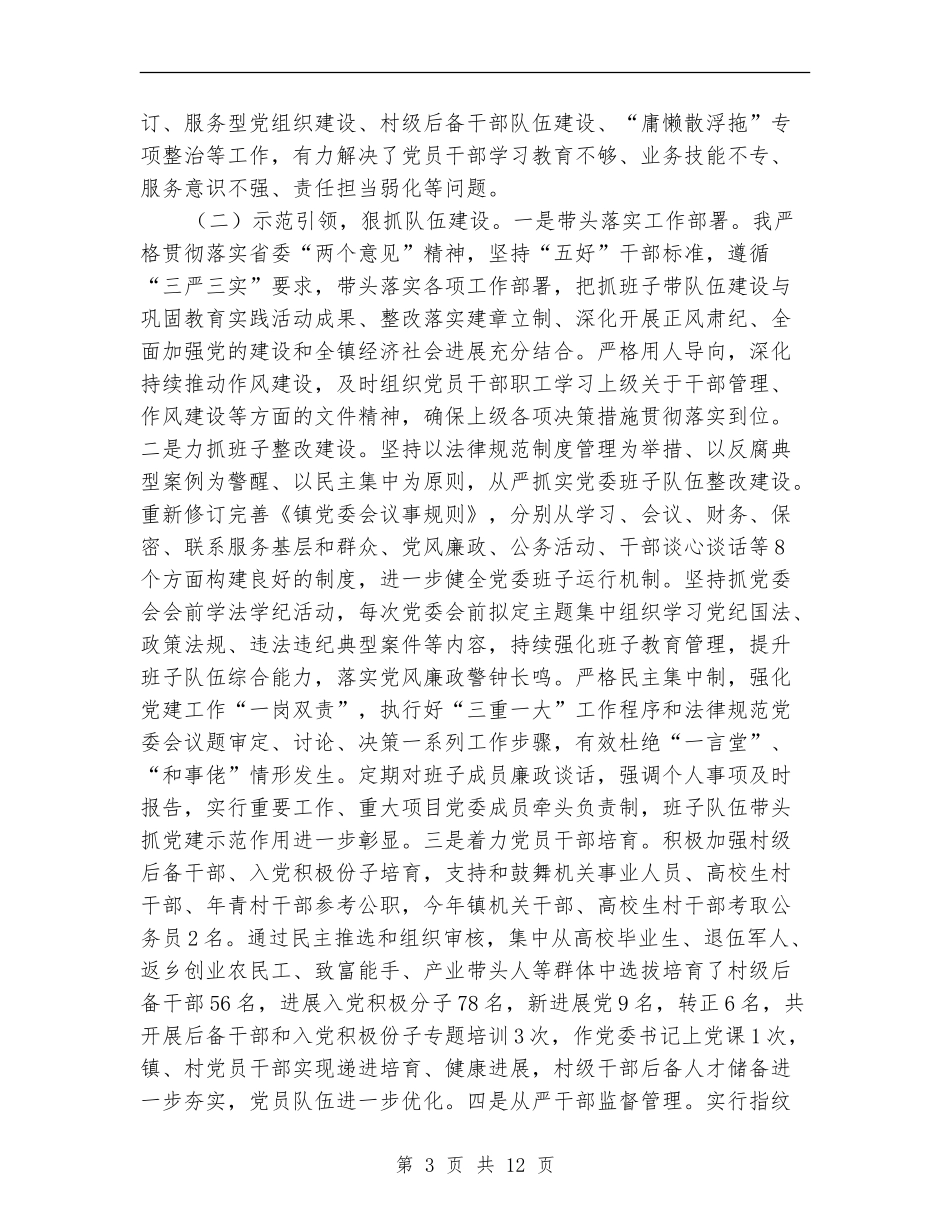 党委书记党建述职报告_第3页