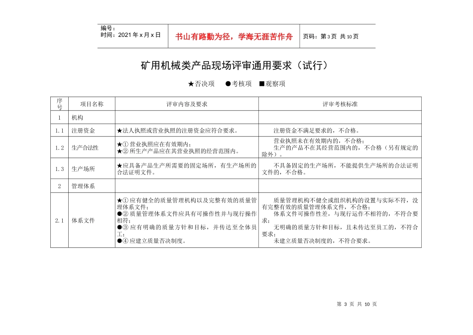 试谈矿用机械类产品安全标志现场评审准则_第3页