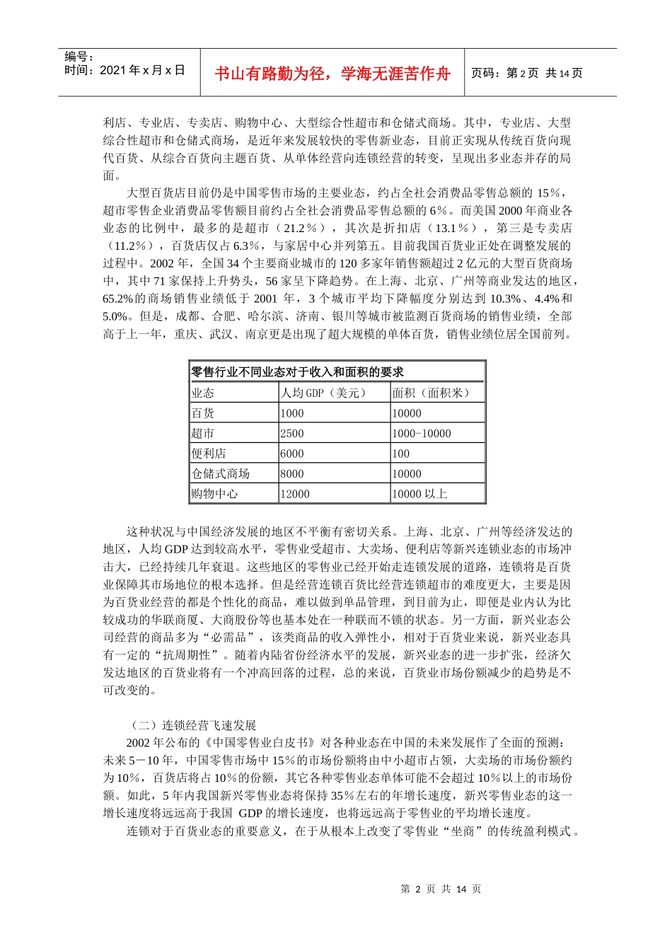 零售业的研究报告_第2页