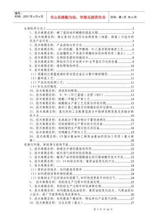 生物医药与化工