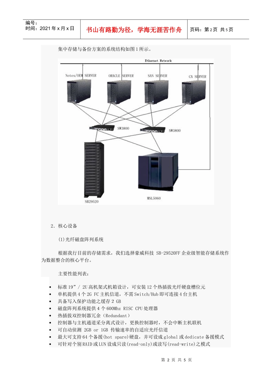 豪威科技(Proware)在金融行业的存储备份解决方案_第2页