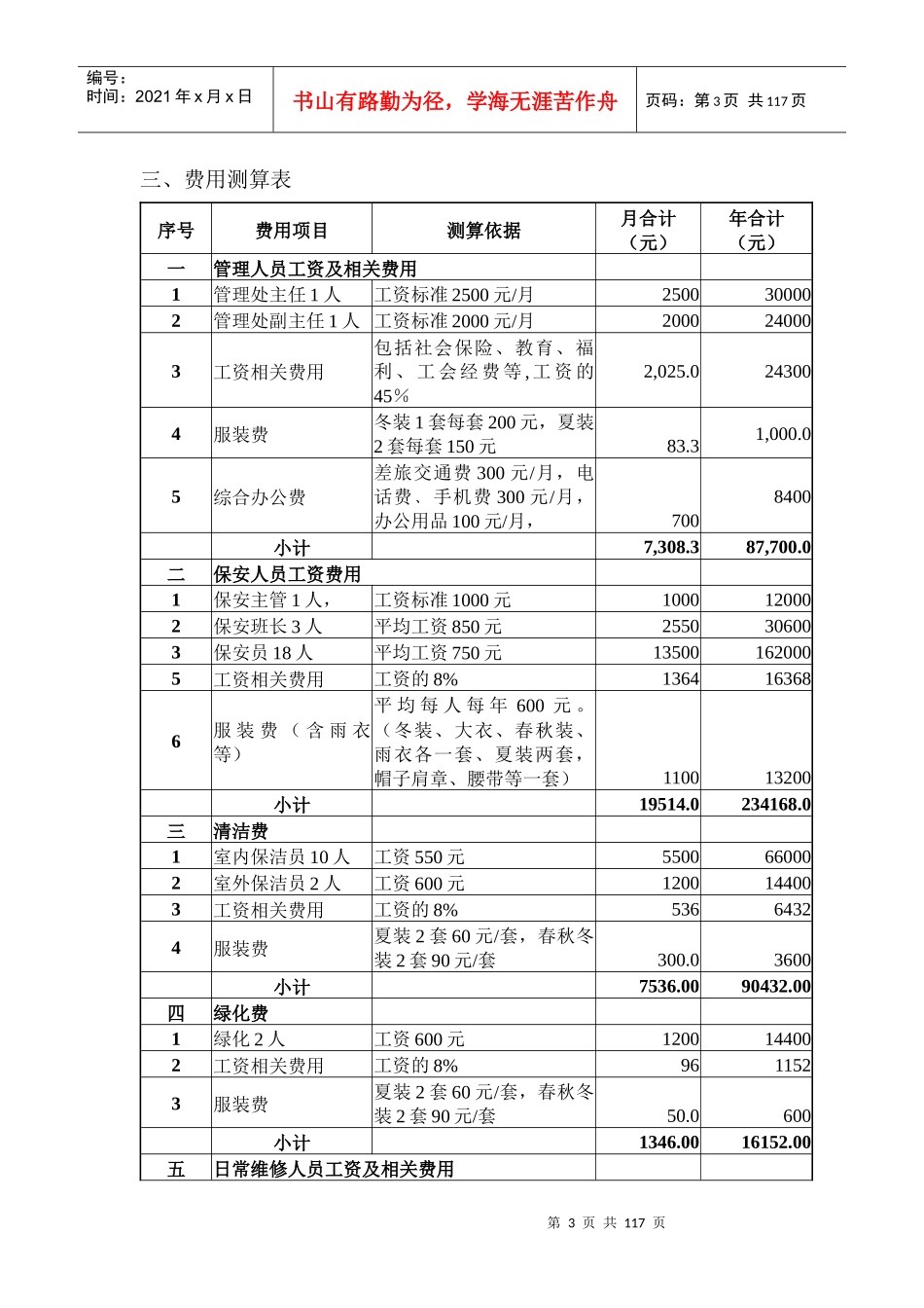 经济开发区管委会大厦物业管理方案_第3页