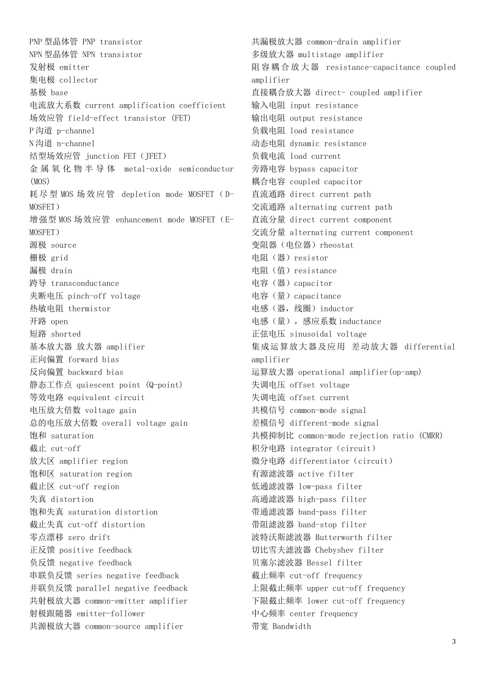电力电子专业英语单词汇总_第3页